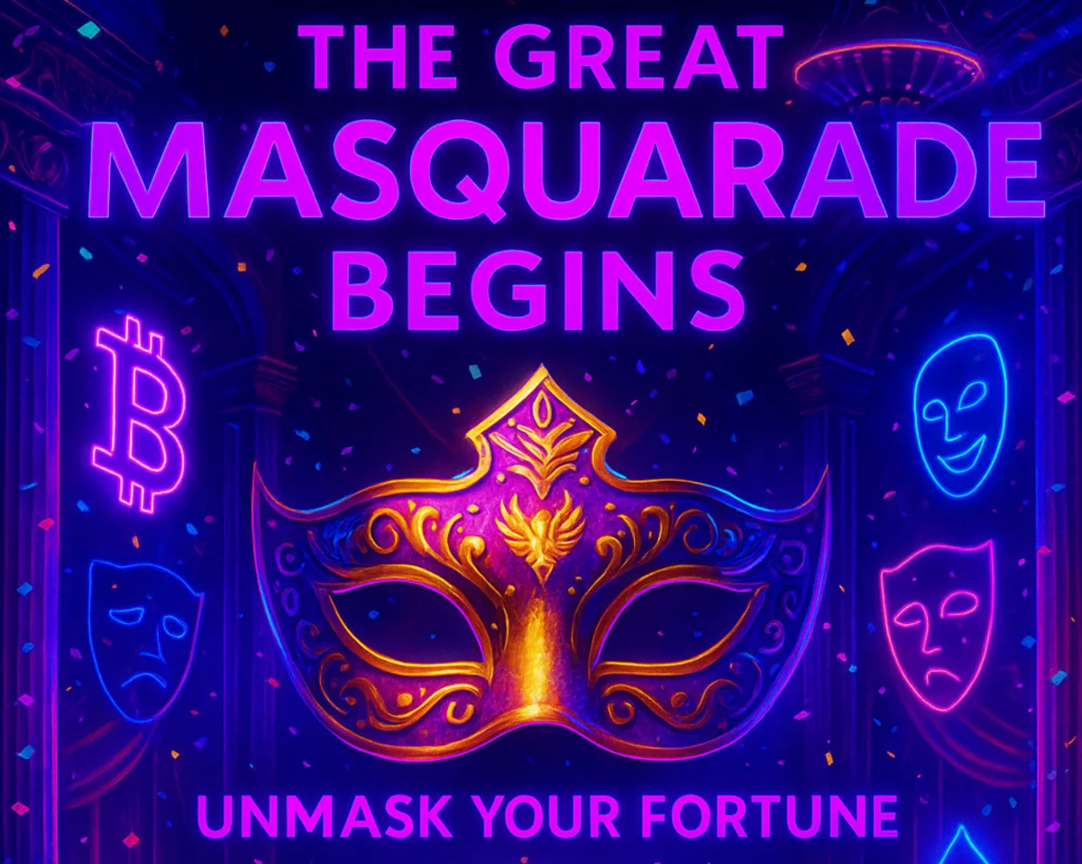maschera dorata e neon per il torneo great masquerade di airbet